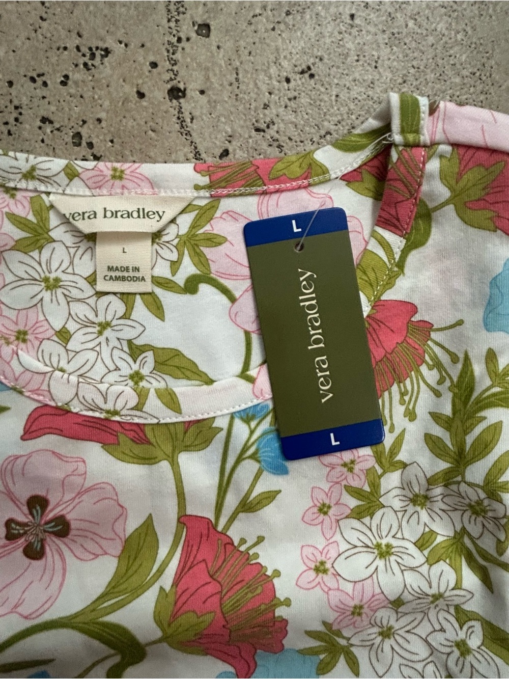 NWT Vera Bradley women 100% cotton sleep dress 2 pack - Picture 12 of 14